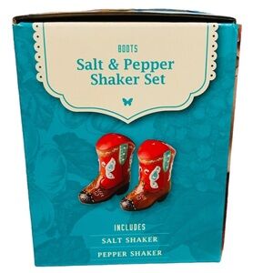 The Pioneer Woman Food Network
Cowboy Boots Salt & Pepper
Shaker Set